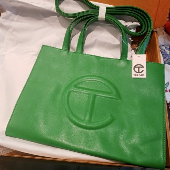 Telfar LARGE Greenscreen Shopping Bag Vegan - Picture 1 of 3